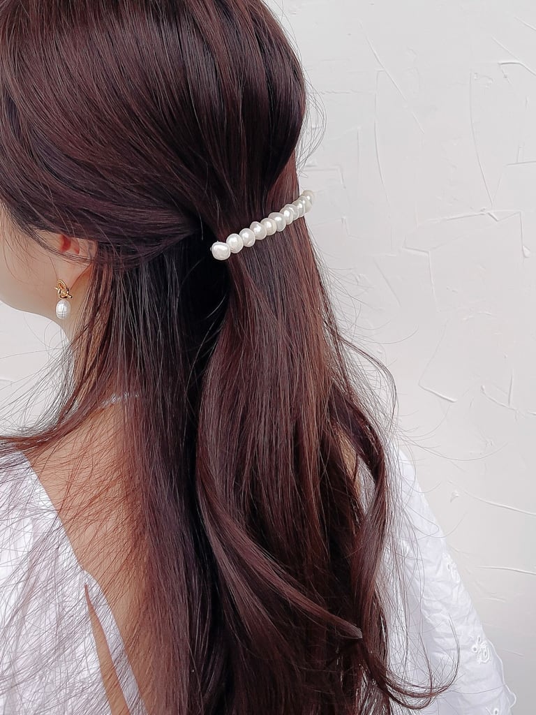 Pearl long hair clip