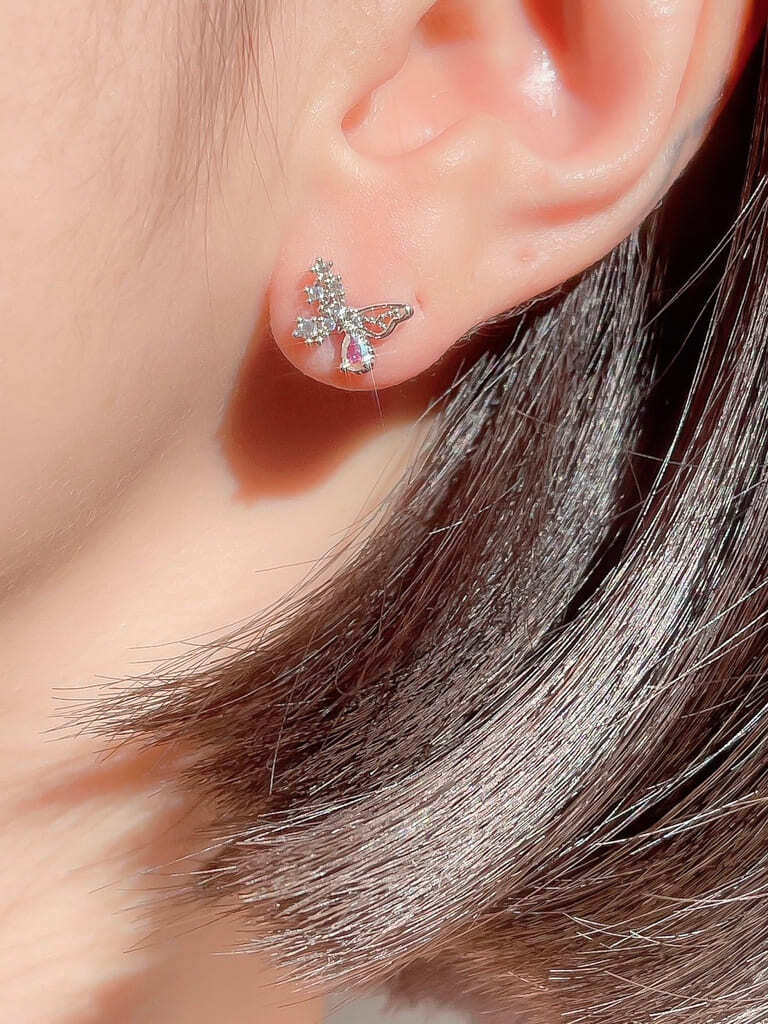 Rhinestone butterfly (金属アレルギー対応)
