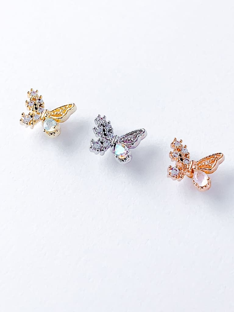 Rhinestone butterfly (金属アレルギー対応)