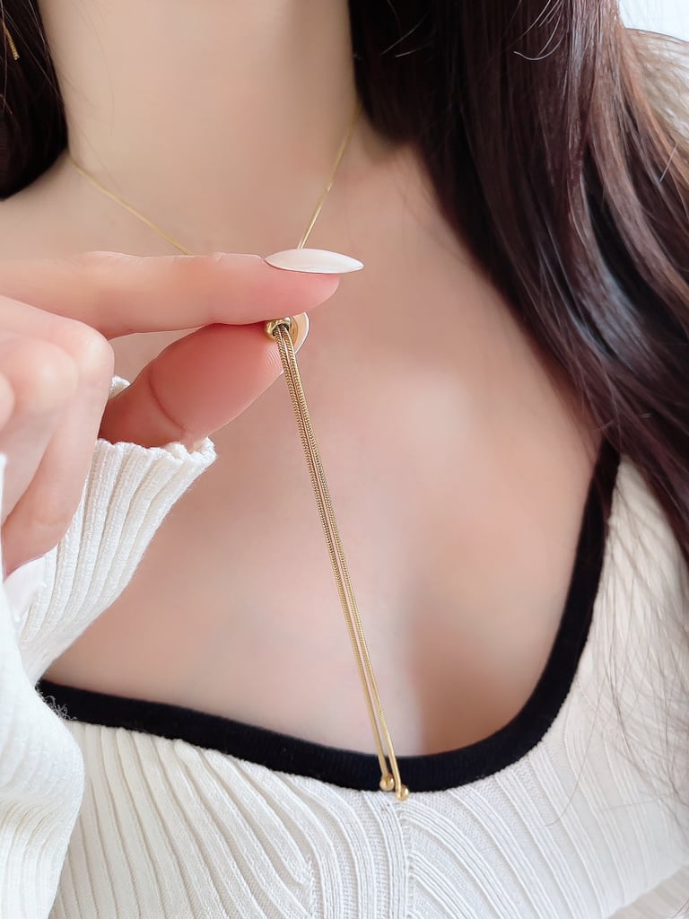 Loop tie neck (金属アレルギー対応)