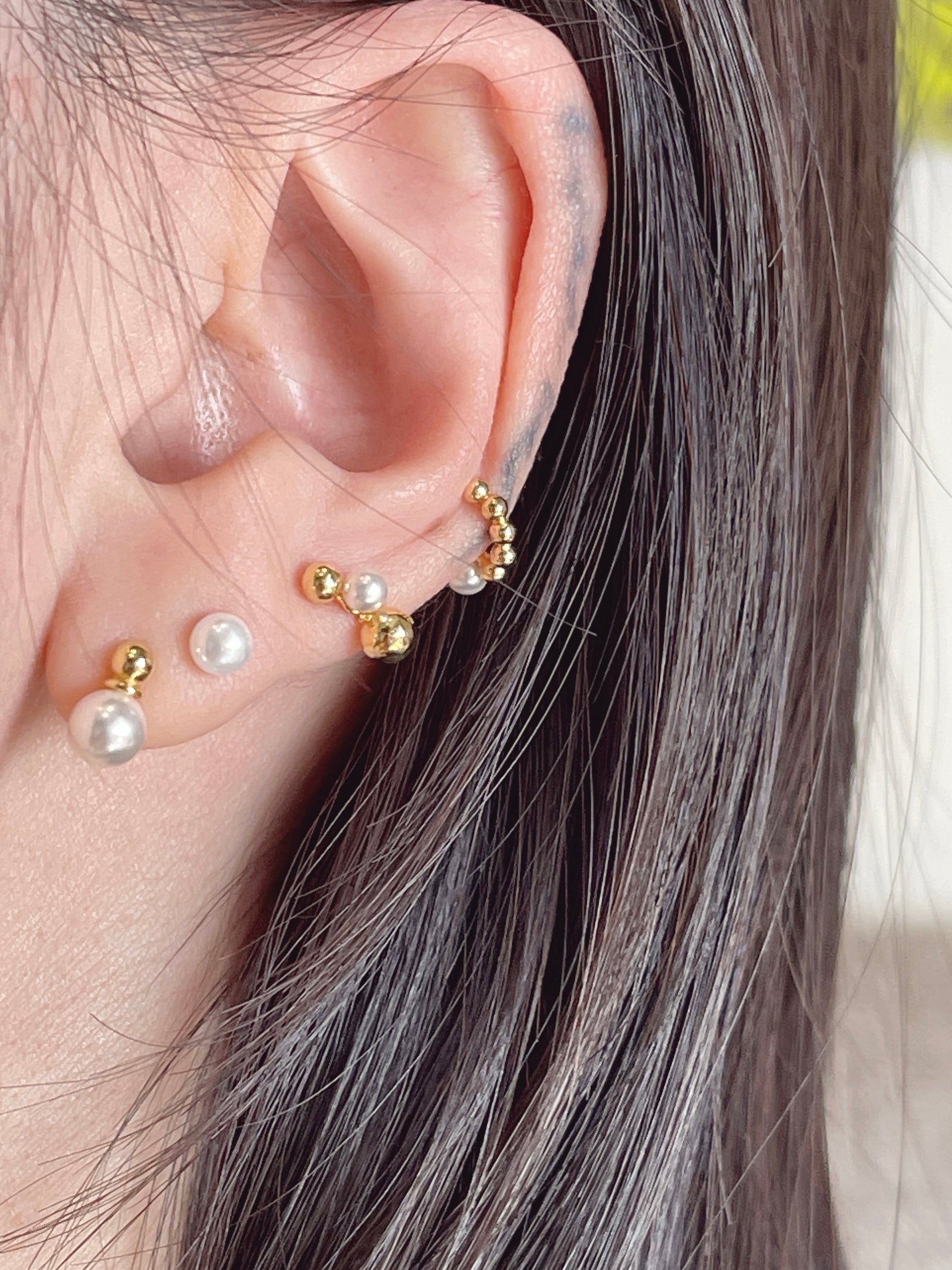 Gold pearl 4 set (Silver 925）