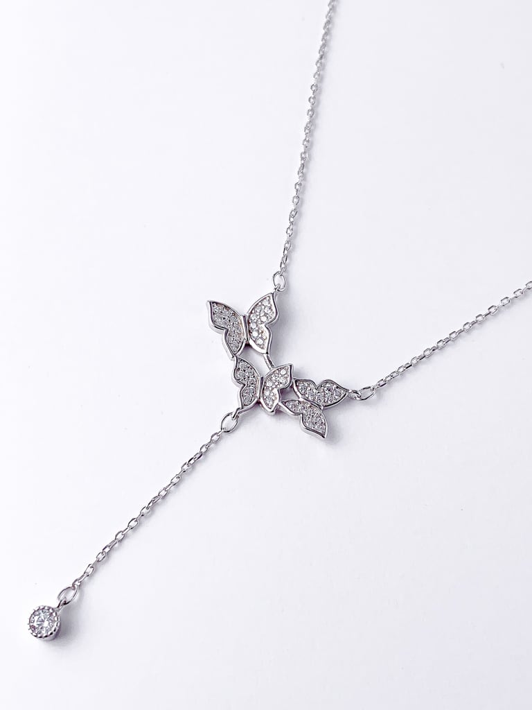 3 butterflies  neck（Silver 925）