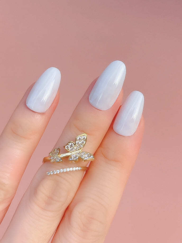 2 Crystal Butterfly line ring (s)