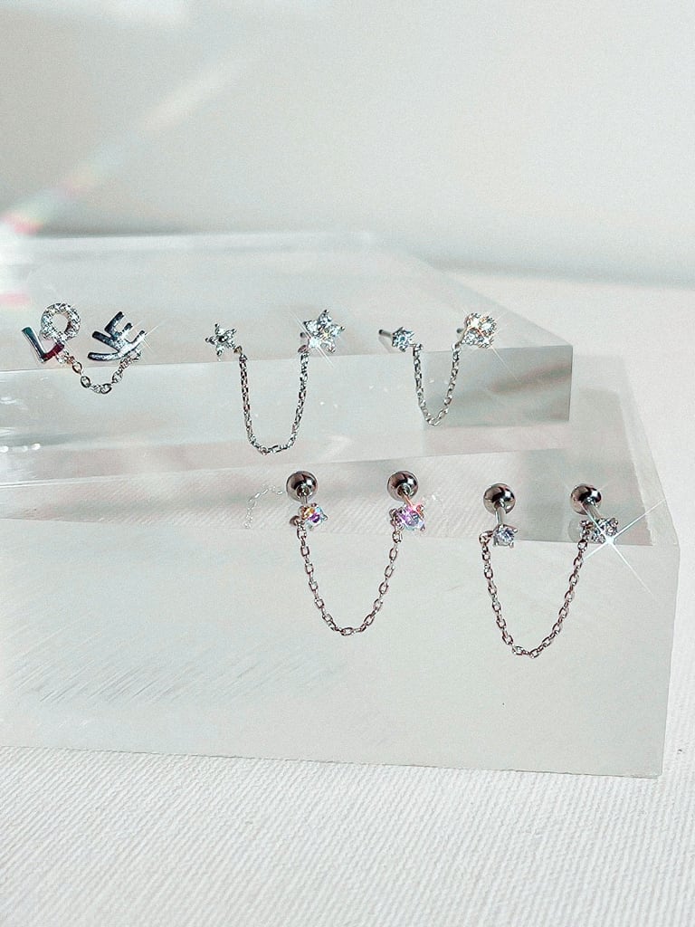 Double stone chain (金属アレルギー対応)