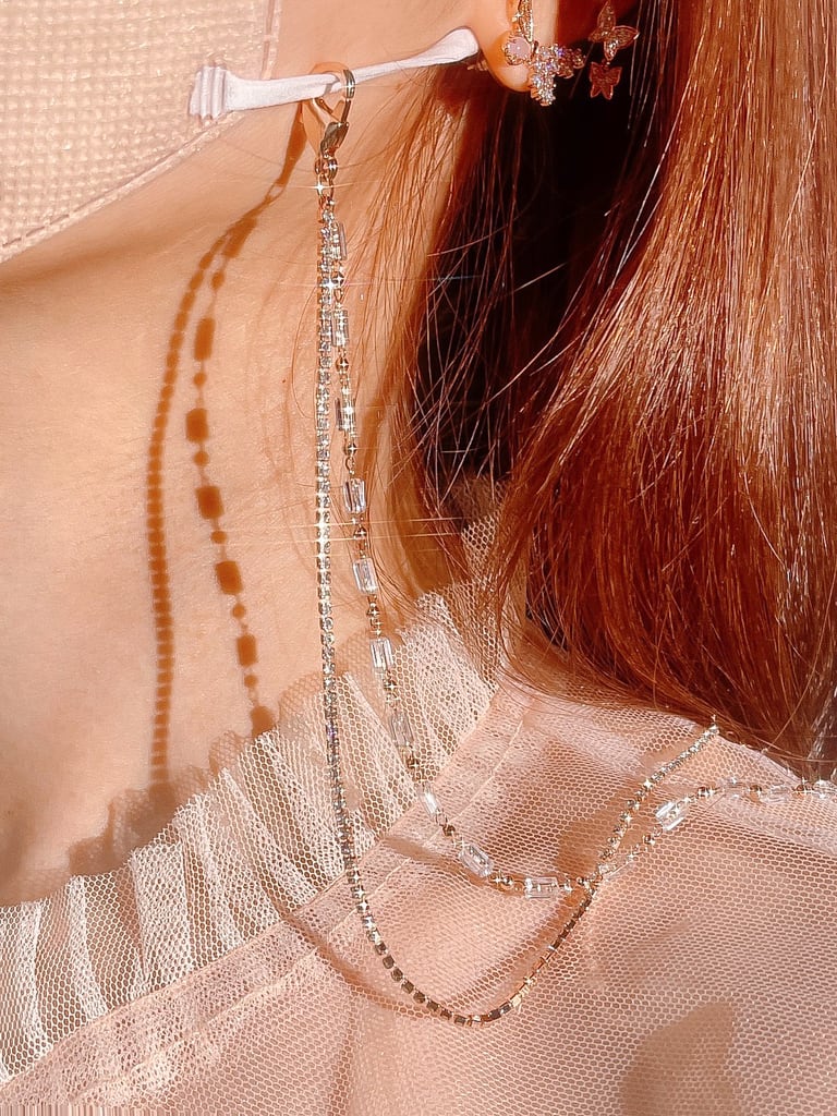 【マスクチェーン】Crystal triple chain