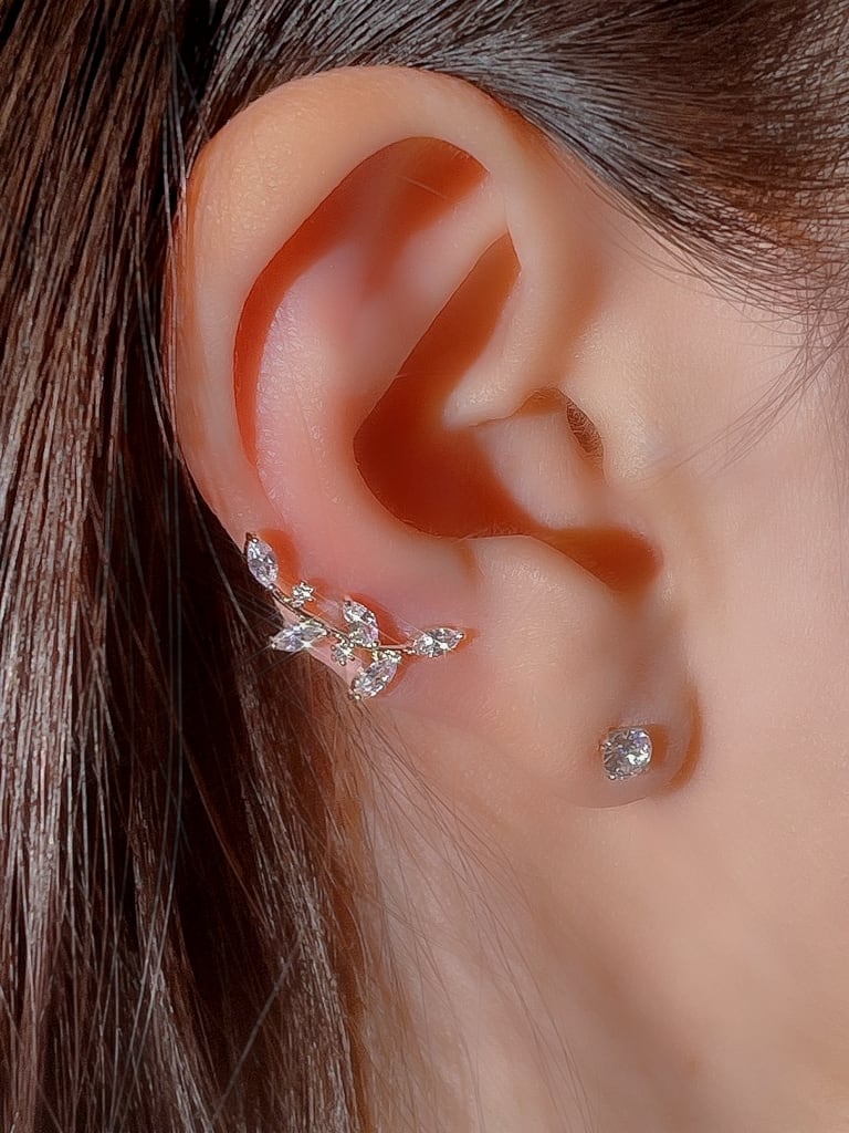 【お得セット】2 Crystal Leaf set (金属アレルギー対応)