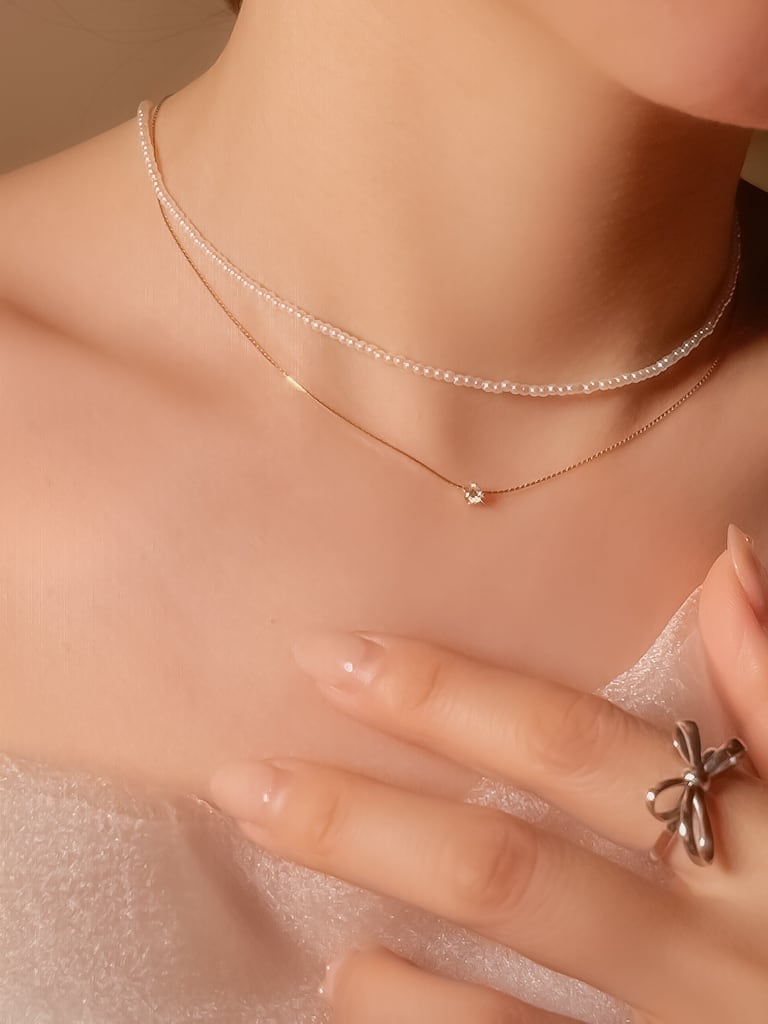 1 stone neck（Silver 925）