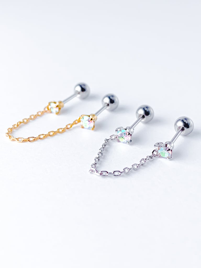 Double stone chain (金属アレルギー対応)