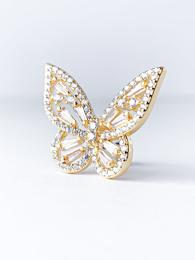 Crystal Butterfly (M size／金属アレルギー対応Ver.）