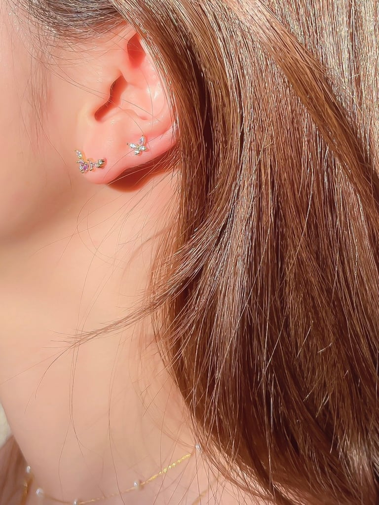 Crystal leaf (金属アレルギー対応)