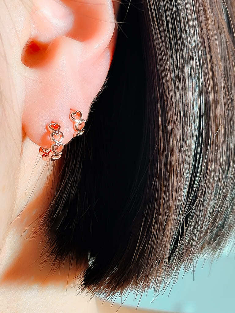 3 heart ring