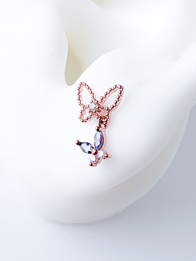 Purple Butterfly 2 set  (金属アレルギー対応)