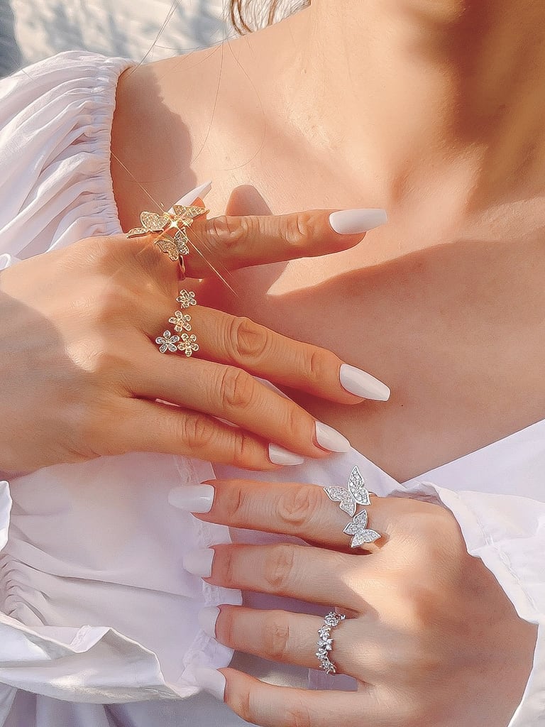 4 flower ring