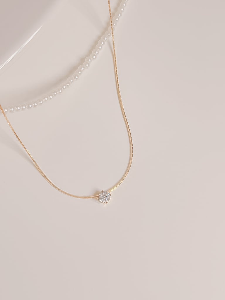 1 stone neck（Silver 925）