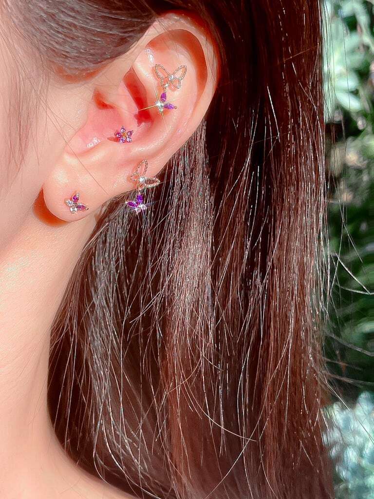 Purple crystal nabi (金属アレルギー対応)