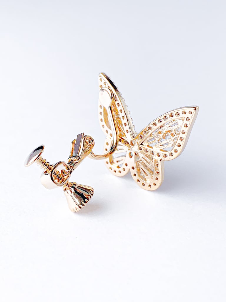 Crystal Butterfly (M size）イヤリングVer.