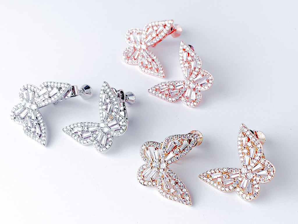 Crystal Butterfly (M size）イヤリングVer.
