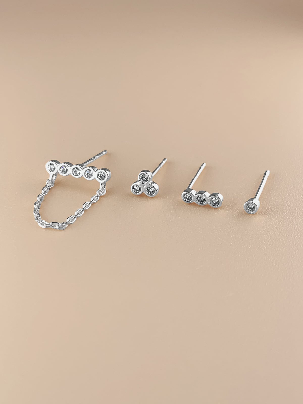 Dot chain 4 set (Silver 925）
