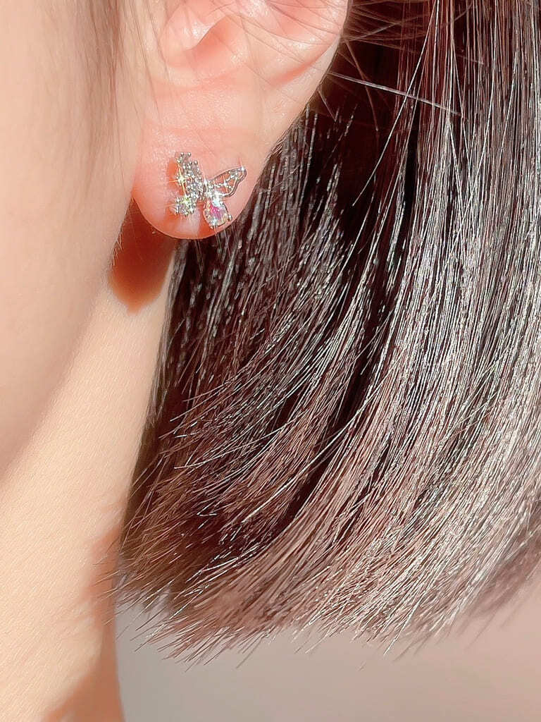 Rhinestone butterfly (金属アレルギー対応)