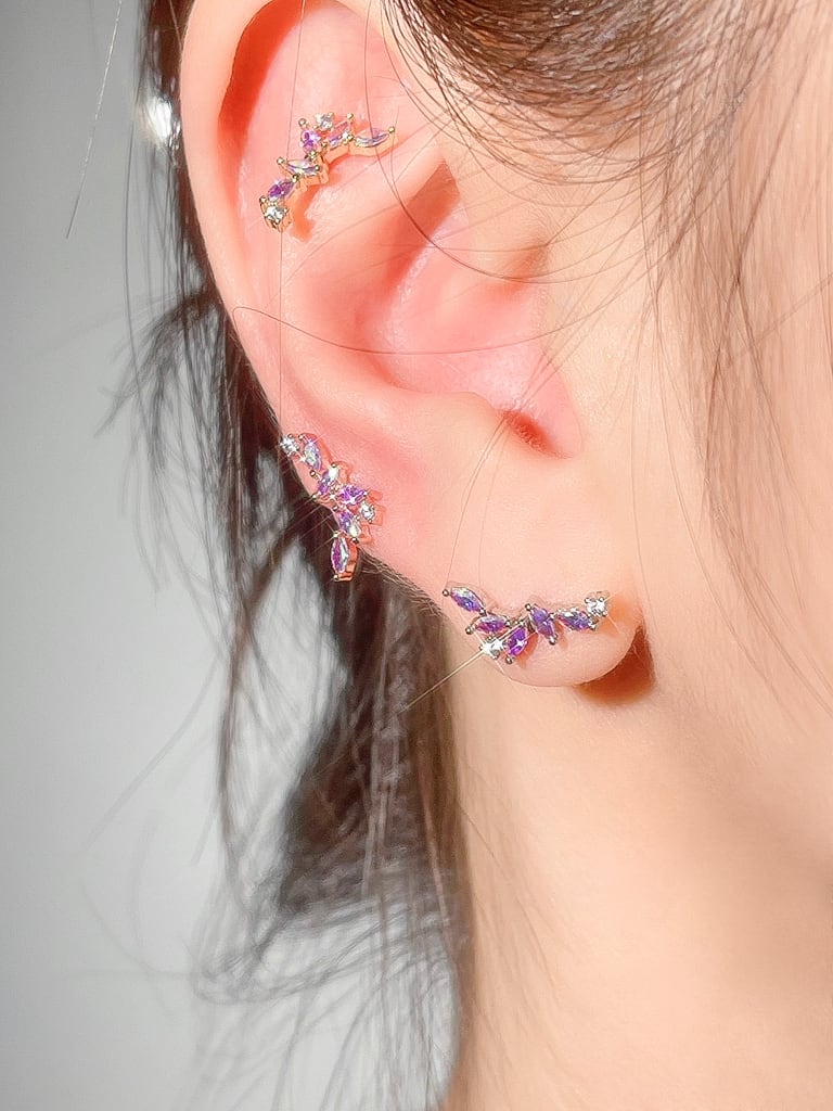 Crystal leaf (金属アレルギー対応)
