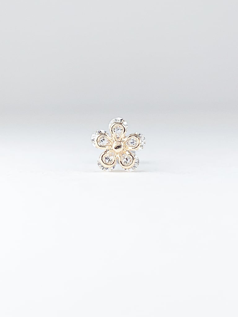 Petit crystal flower  M (金属アレルギー対応)