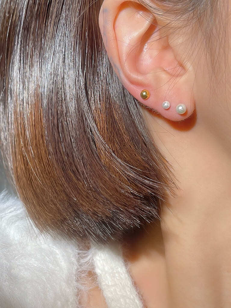 【お得セット】Pearl Dots 3 set (金属アレルギー対応)