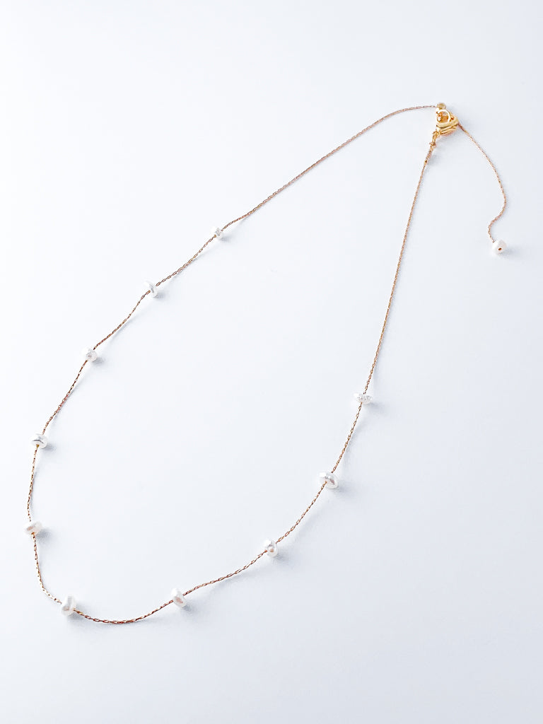 Thin pearl neck Ⅱ (淡水真珠)