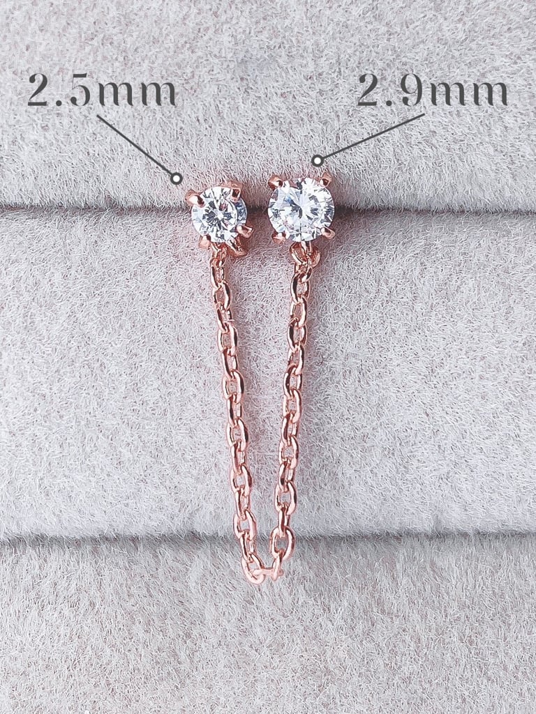 Double stone chain (金属アレルギー対応)
