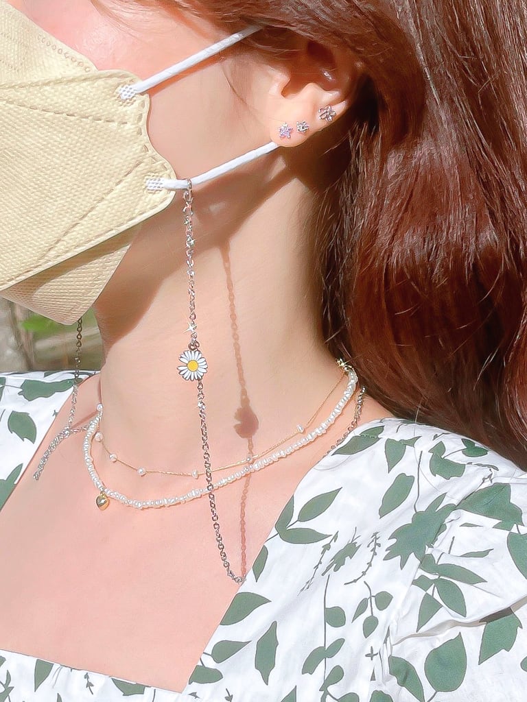 Petit crystal flower  (金属アレルギー対応)
