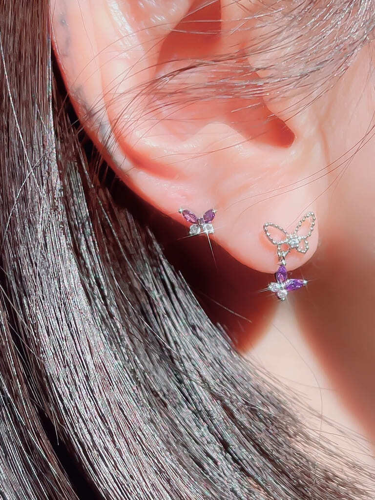 Purple crystal nabi (金属アレルギー対応)