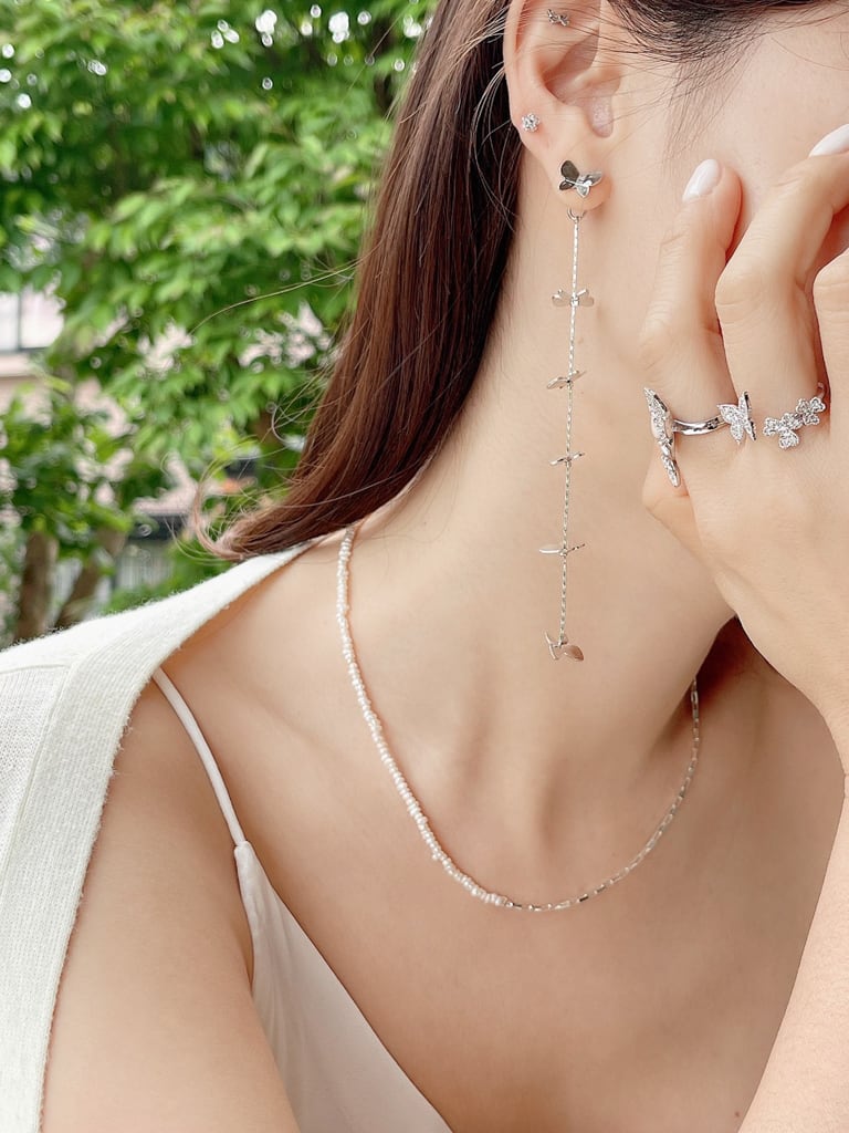 3 Crystal Butterfly ring