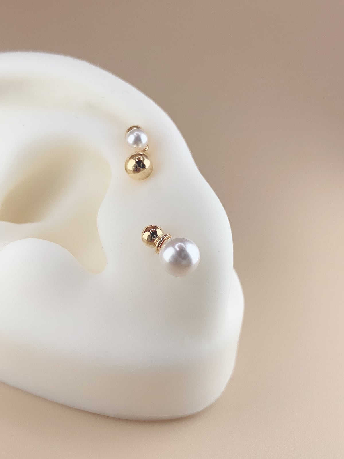 Gold pearl 4 set (Silver 925）