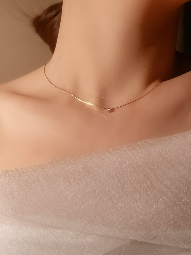 1 stone neck（Silver 925）