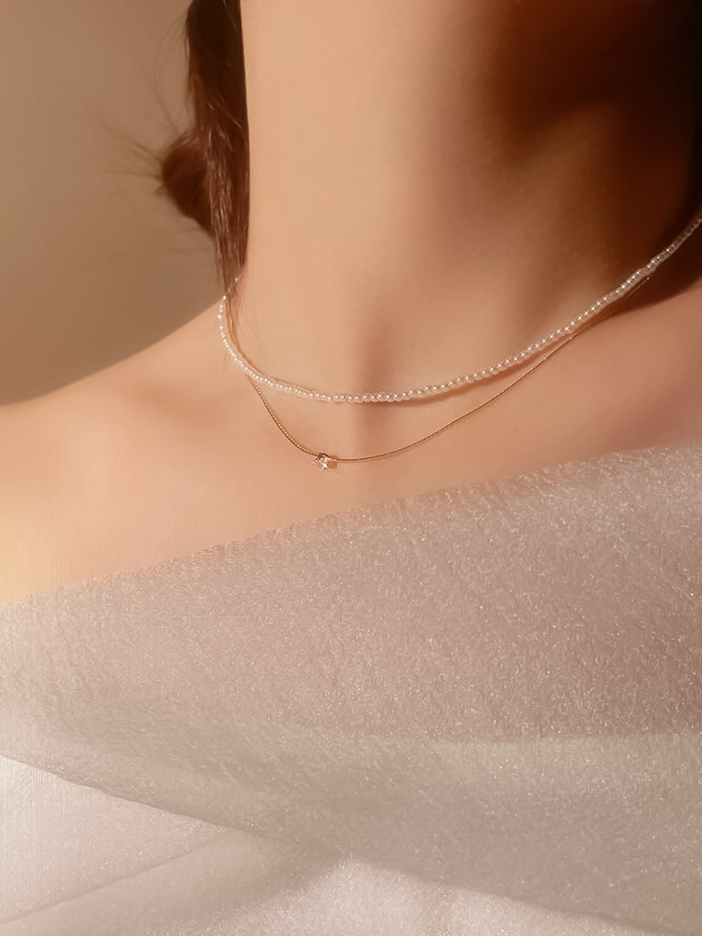 1 stone neck（Silver 925）