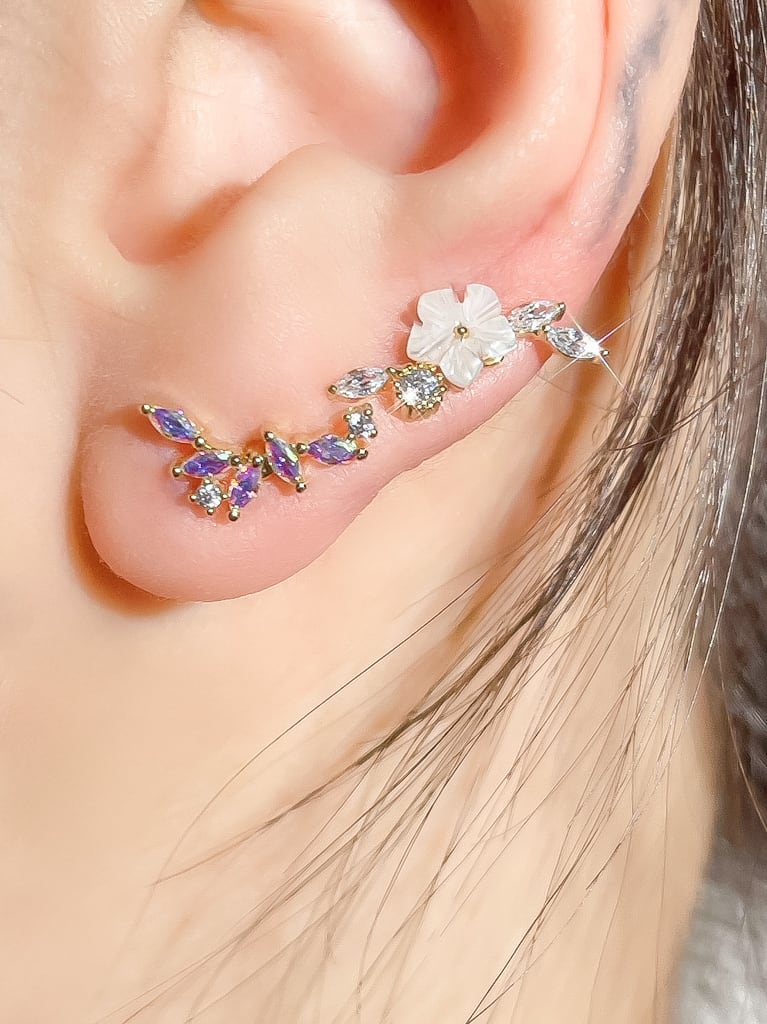 Crystal leaf (金属アレルギー対応)