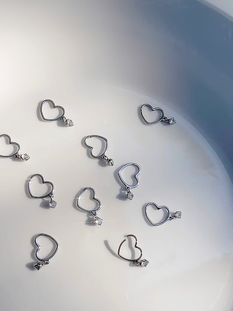 Hoop heart (金属アレルギー対応)