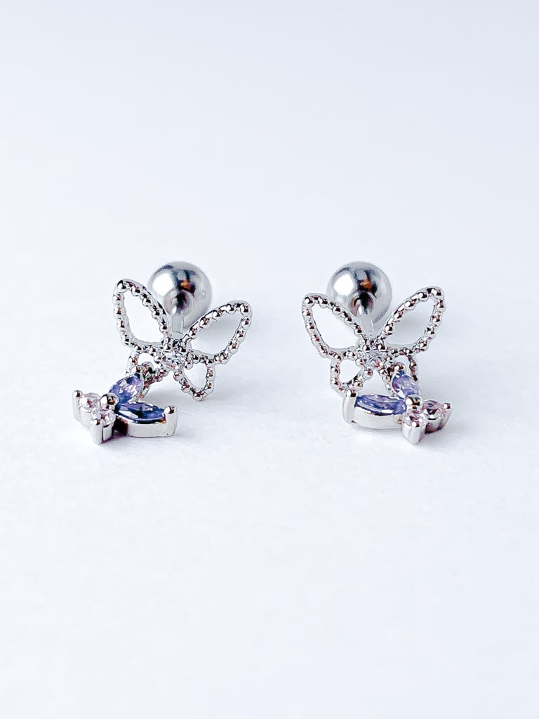 Purple Butterfly 2 set  (金属アレルギー対応)
