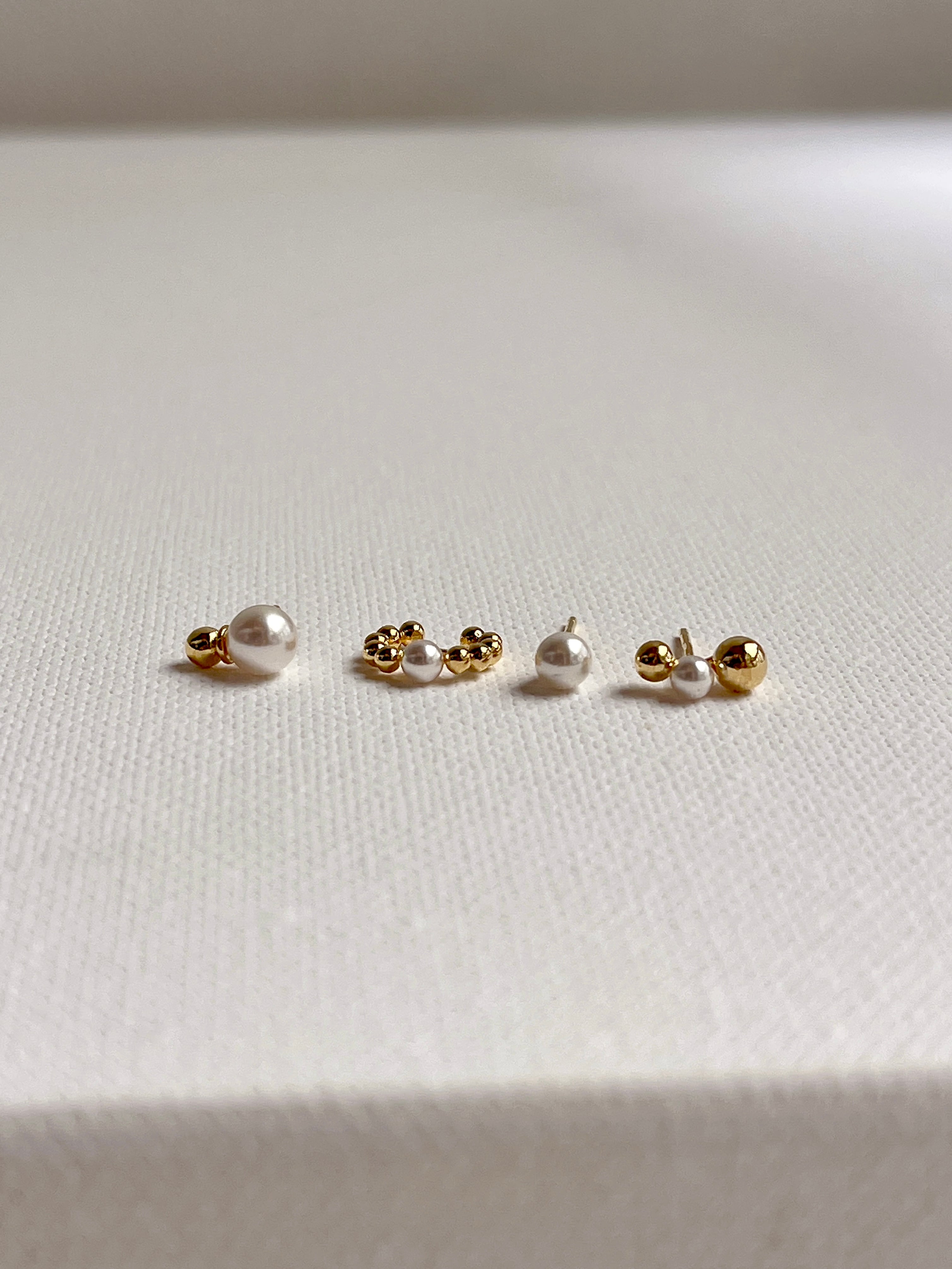 Gold pearl 4 set (Silver 925）