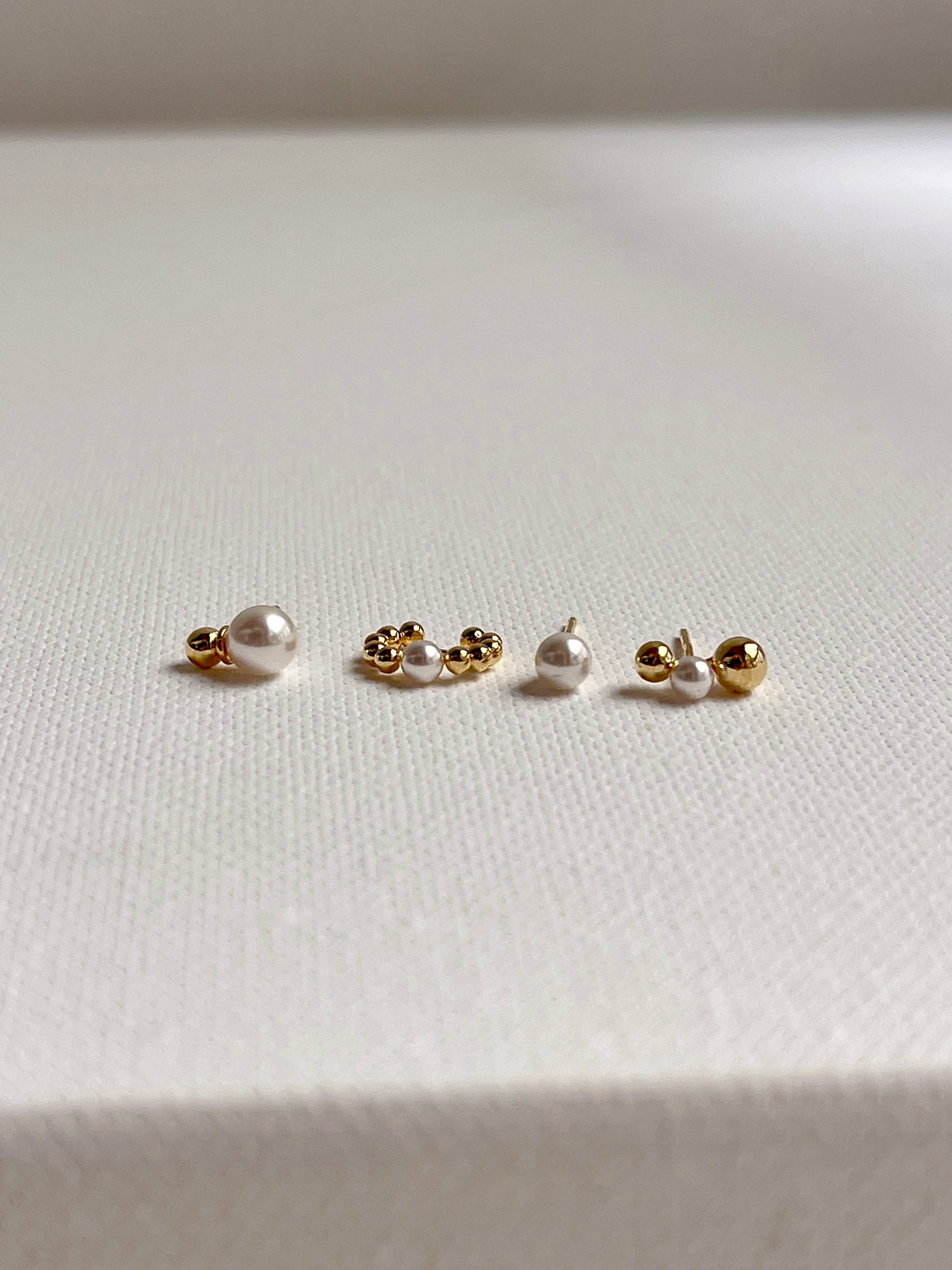Gold pearl 4 set (Silver 925）