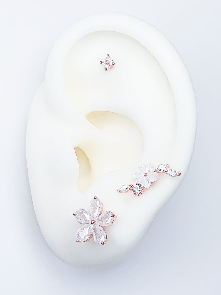 【お得セット】White Flowers 5 set (金属アレルギー対応)