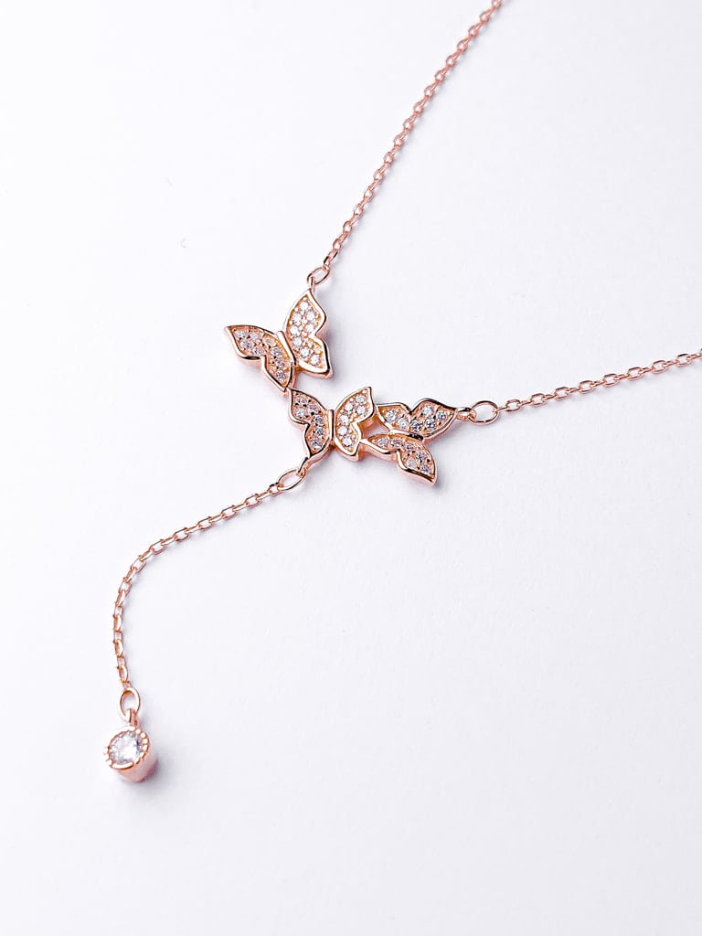 3 butterflies  neck（Silver 925）
