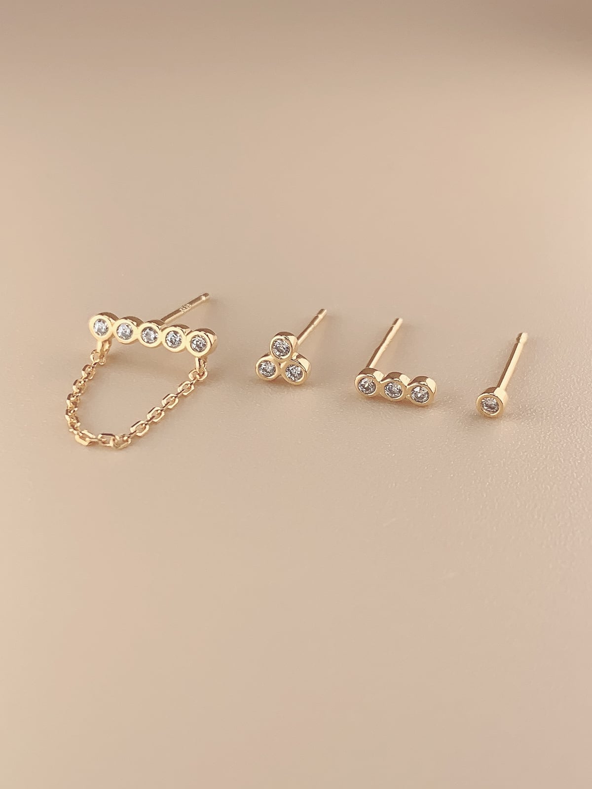 Dot chain 4 set (Silver 925）
